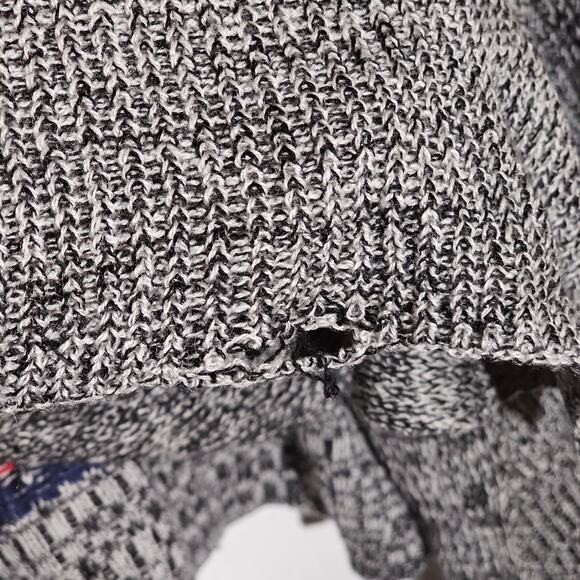 Roxy Aztec Print Draped Knit Cardigan Sweater Size M Western Americana Festival - Picture 4 of 8